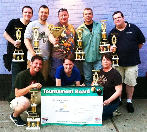 Congratulations to our 2012 8Ball & 9Ball Brooklyn Queens Team Champions!